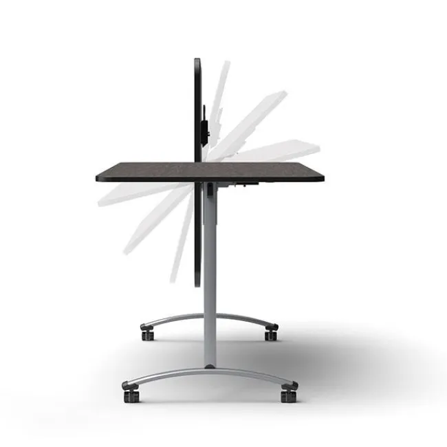 Paragon Package Set - 4 A&D Crossfit Flip-Top Adjustable Height Tables w/ 6 Emoji Chairs^ Dry Erase|Activity Table & Chair Packages