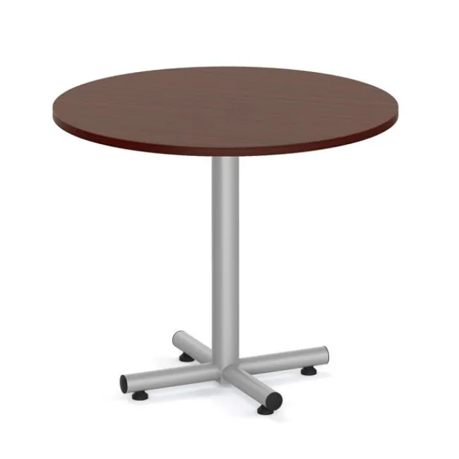 OfficeSource Package Set - 4 Cafe Tables w/ Cross Base (36" Round)^ Cafe Table & Chair Sets|Cafe Tables