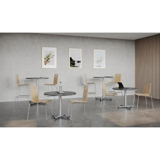 OfficeSource Package Set - 4 Cafe Tables w/ Cross Base (36" Round)^ Cafe Table & Chair Sets|Cafe Tables