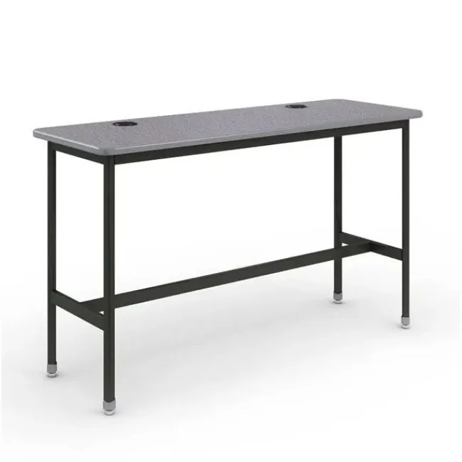 Paragon Package Set - Chargebar Table (96" x 24" x 42") w/ 3 Emoji Stools (30" H)^ Dry Erase