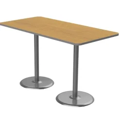 Marco Group Package Set- Dual Base Bar Height Rectangle Table w/ 6 Apex Stools^ Activity Table & Chair Packages|Cafe Table & Chair Sets