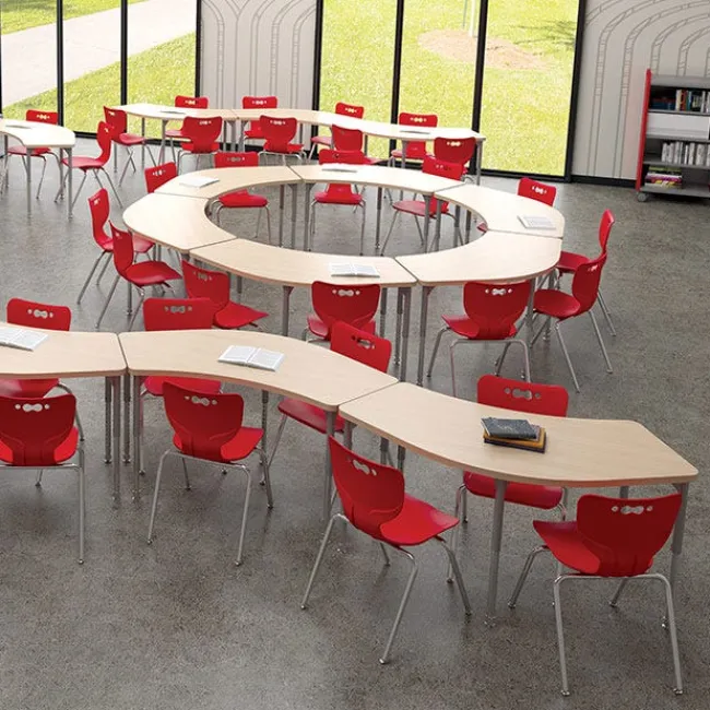 Mooreco 6-Pack Cheshire Collaborative Desk & Hierarchy Chair Package^ Collaborative Desks|Desk & Chair Packages