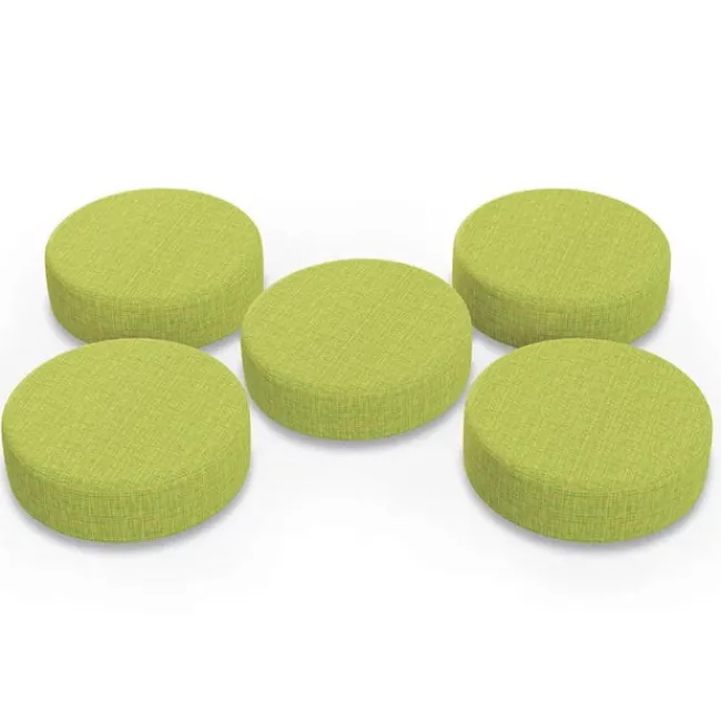 Mooreco 5 Pack Dot Soft Seating Wobble Floor Stools^ Floor Seating|Active Seating