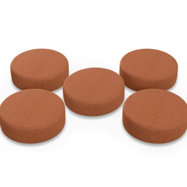 Mooreco 5 Pack Dot Soft Seating Wobble Floor Stools^ Floor Seating|Active Seating