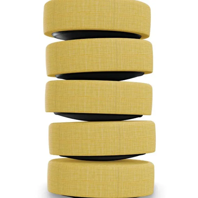 Mooreco 5 Pack Dot Soft Seating Wobble Floor Stools^ Floor Seating|Active Seating