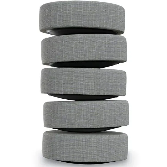 Mooreco 5 Pack Dot Soft Seating Wobble Floor Stools^ Floor Seating|Active Seating