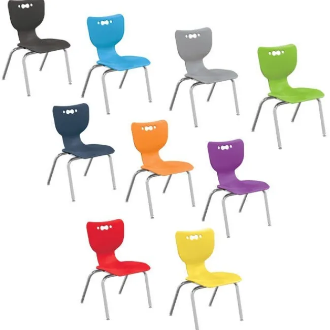 Mooreco 8-Pack Hierarchy Beam Porcelain Steel Dry Erase Desk & Hierarchy Chair Package^ Collaborative Desks|Desk & Chair Packages