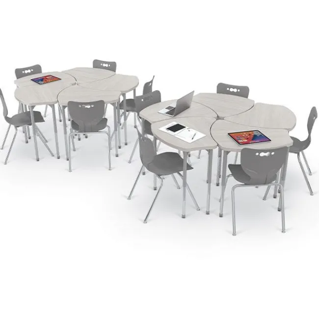 Mooreco 10-Pack Hierarchy Shapes Desk & Hierarchy Chair Package^ Desk & Chair Packages|Classroom Desks & Chairs