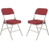 National Public Seating Padded Fabric Folding Chairs Model 3200 (2 Pack)^ Folding Chairs