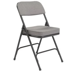 National Public Seating Padded Fabric Folding Chairs Model 3200 (2 Pack)^ Folding Chairs