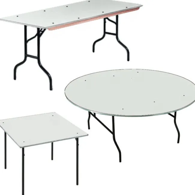 Midwest Folding Products Padded Vinyl Top Steel Edge Plywood Folding Tables by Midwest^ Folding