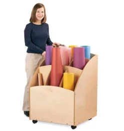 Jonti-Craft Paper Roll Bin^ Flat File & Paper Racks