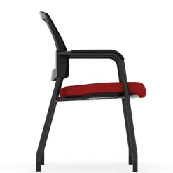 OfficeSource Parson Collection Mesh Back Stacking Side Chair^ Padded Stack Chairs