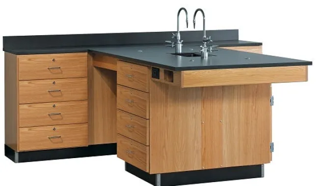 Diversified Spaces Perimeter Lab Workstations^ Science Workstations|Clean-Up & Portable Sink Units