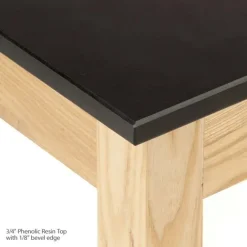 National Public Seating Phenolic Resin Science Lab Table w/ Book Compartments (60'' x 24'')^ Science|Science Tables