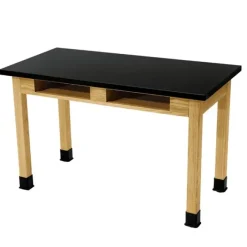 National Public Seating Phenolic Resin Science Lab Table w/ Book Compartments (60'' x 24'')^ Science|Science Tables