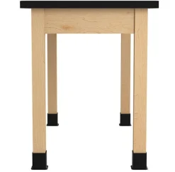 Diversified Spaces Phenolic Resin Top Hardwood Science Lab Table with Compartments (36'' D X 60'' W)^ Science|Science Tables