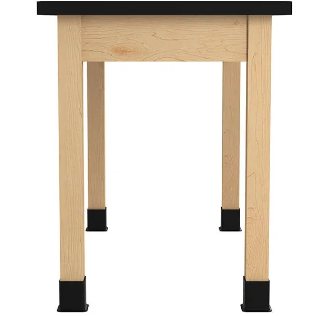 Diversified Spaces Phenolic Resin Top Hardwood Science Lab Table with Compartments (36'' D X 60'' W)^ Science|Science Tables