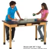 Diversified Spaces Phenolic Resin Top Hardwood Science Lab Table with Compartments (30'' D X 72'' W)^ Science|Science Tables