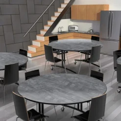 Palmer Hamilton Phlip Mobile Folding Table (60" Round)^ Cafeteria|Cafeteria Tables
