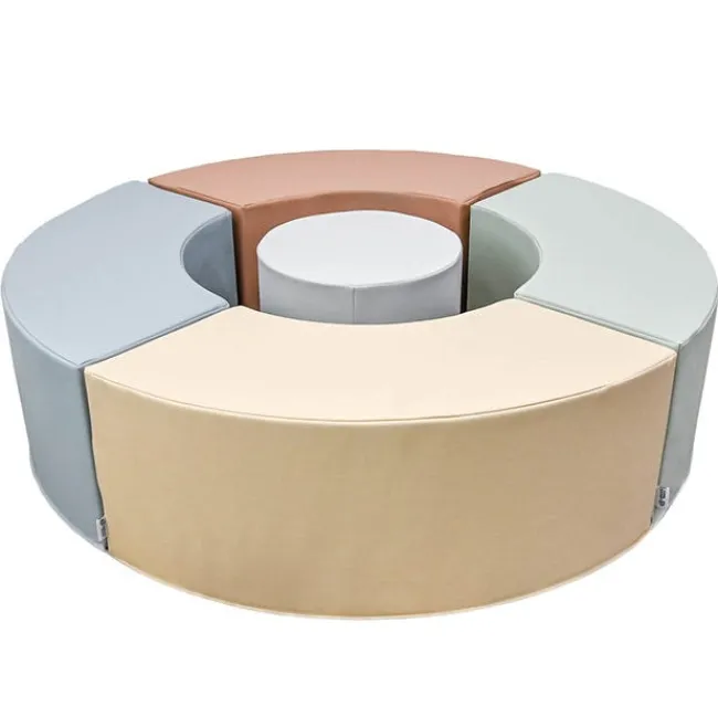 Childrens Factory 5-Piece Curve Seating Kids Ottoman Set^ Flexible Seating