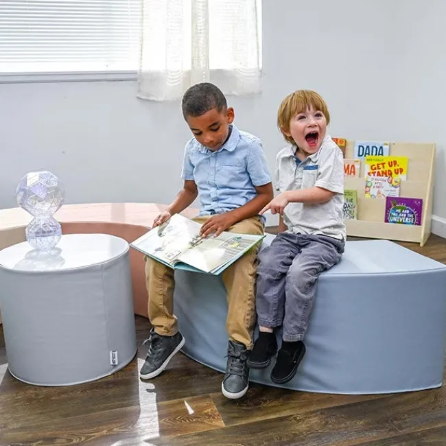 Childrens Factory 5-Piece Curve Seating Kids Ottoman Set^ Flexible Seating