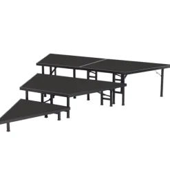 AmTab Pie Shaped Riser Sets w/ Polypropylene Surface^ Stage Sets