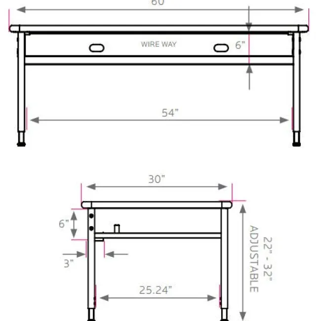 Smith System Planner Makerspace Table^ Art Tables