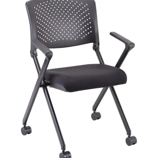 Lorell Plastic Back Folding Nesting Stack Chair^ Folding Chairs|Padded Stack Chairs