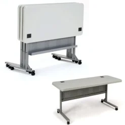 National Public Seating Plastic Flip-n-Store Tables^ Folding