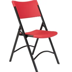 National Public Seating Plastic Resin Folding Chairs 600 Series (4 Pack)^ Folding Chairs