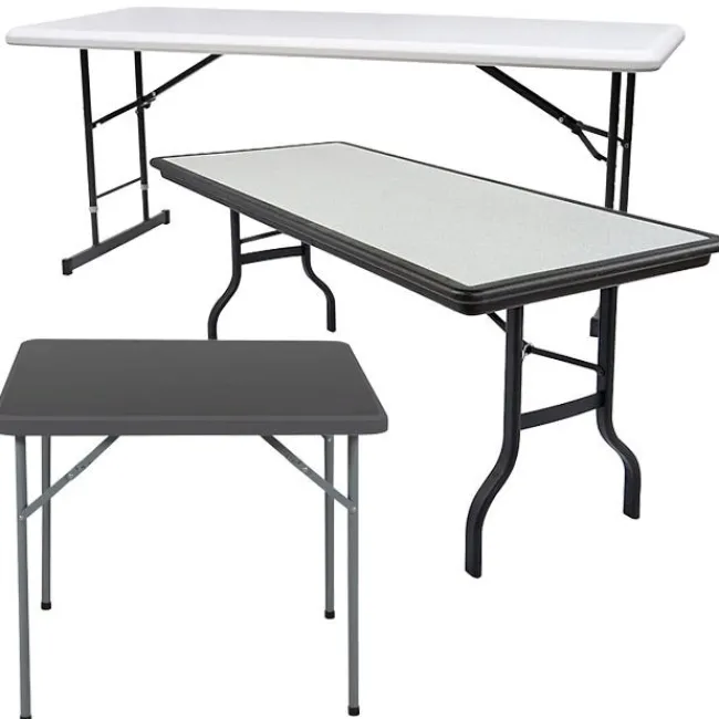 Iceberg Plastic Resin IndestrucTable Folding Tables^ Folding
