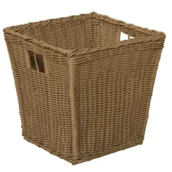 Wood Designs Plastic Wicker Baskets^ Tote & Bin Storage|Cubbies