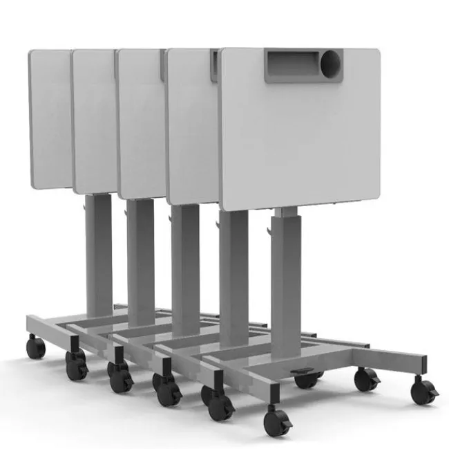 Luxor Pneumatic Adjustable Height Flip-Top Student Desk^ Stand-Up Student Desks