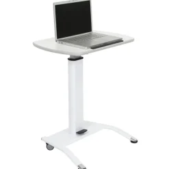 Luxor Pneumatic Height Adjustable Desk & Lectern^ Stand-Up Student Desks
