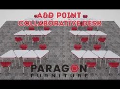 Paragon Point A & D Collaborative School Desk^ Collaborative Desks