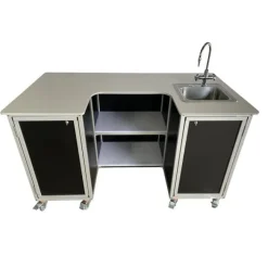 Monsam Portable Science Workstation with Single Basin Sink for Instructors^ Science Workstations
