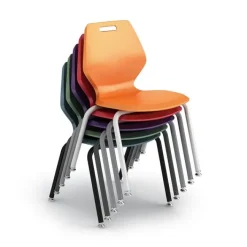 Paragon Quick Ship A & D Ready School Stack Chair (16'' H - 2nd-4th)^ Plastic Stacking Chairs