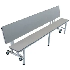 AmTab Quick Ship All-in-One Mobile Cafeteria Convertible Bench Table^ Cafeteria|Cafeteria Tables