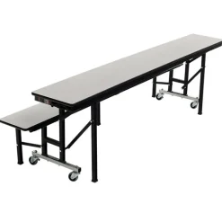 AmTab Quick Ship All-in-One Mobile Cafeteria Convertible Bench Table^ Cafeteria|Cafeteria Tables