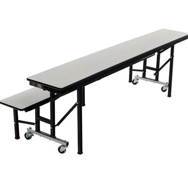 AmTab Quick Ship All-in-One Mobile Cafeteria Convertible Bench Table^ Cafeteria|Cafeteria Tables