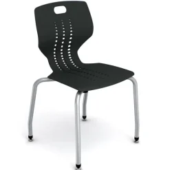 Paragon Quick Ship Emoji 4-Leg School Stack Chair (18'' H - 5th-Adult)^ Plastic Stacking Chairs