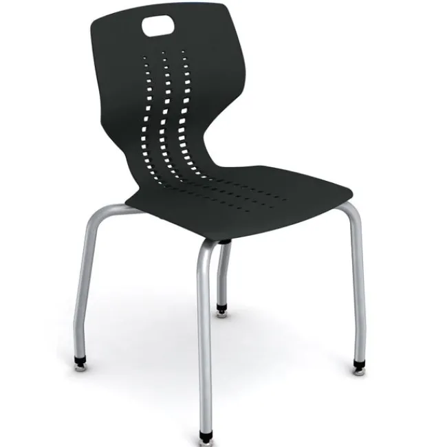 Paragon Quick Ship Emoji 4-Leg School Stack Chair (18'' H - 5th-Adult)^ Plastic Stacking Chairs