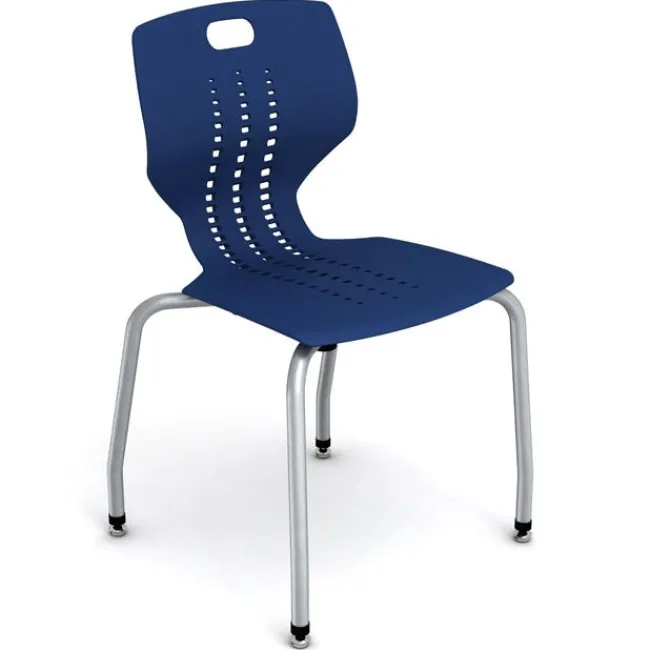Paragon Quick Ship Emoji 4-Leg School Stack Chair (18'' H - 5th-Adult)^ Plastic Stacking Chairs