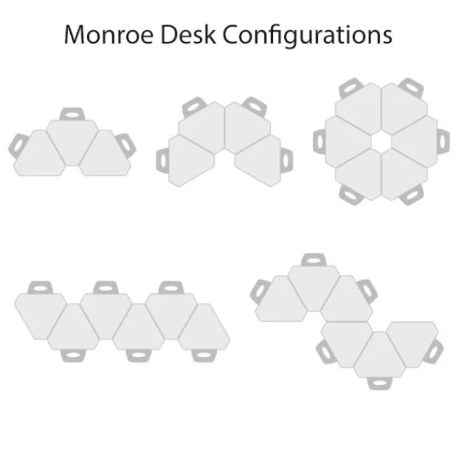 Mooreco Quick Ship Hierarchy Monroe Collaborative Student Desk^ Collaborative Desks