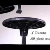 AmTab Quick Ship Mobile Stool Cafeteria Table w/ Rectangle Top^ Cafeteria|Cafeteria Tables