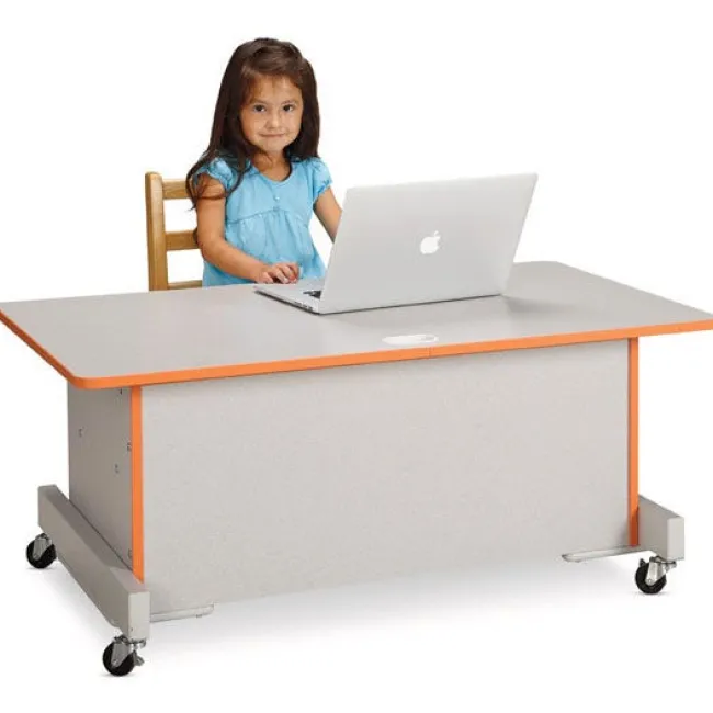 Jonti-Craft Rainbow Accents Apollo Single Computer Desk^ Computer Lab