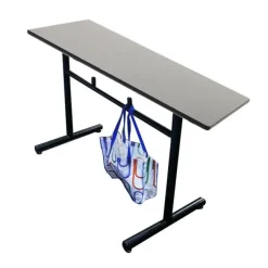 AmTab Rectangle Cafeteria Cafe Table (42'' H)^ Cafe Tables|Café