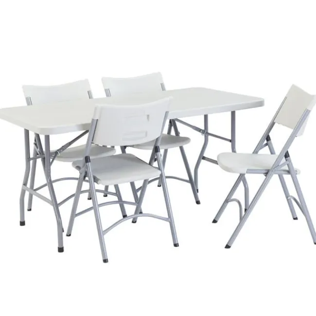 National Public Seating Rectangle Folding Table & Plastic Folding Chair Packages^ Folding Chairs|Folding Tables & Chairs