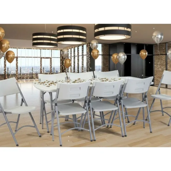 National Public Seating Rectangle Folding Table & Plastic Folding Chair Packages^ Folding Chairs|Folding Tables & Chairs